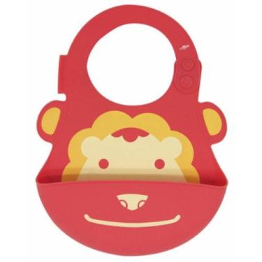Imagem de Babador de Silicone Leão  Vermelho - Marcus & Marcus