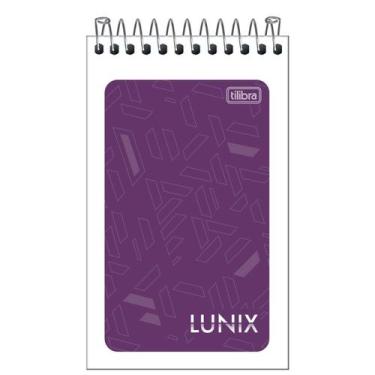 Imagem de Caderneta Pequena Espiral Superior Lunix 60 Folhas Capa Flexível Tilib