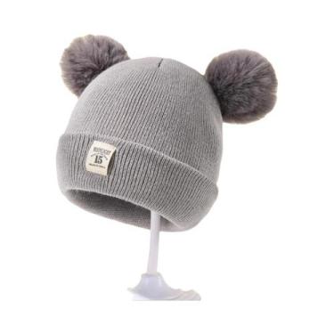 Imagem de Gorro De Lã Quente De Inverno Para Crianças Com Protetor De Orelhas E 