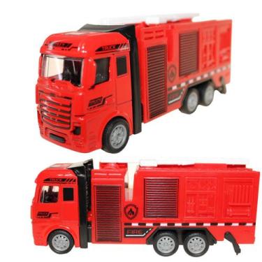 Imagem de Caminhão De Ferro,Plastico Colecionáveis  1:48 Mod:Bombeiro - JJT