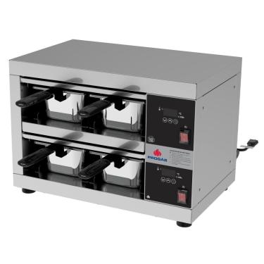 Imagem de Conservador de Proteínas Elétrico Progás PRCPROT-04 4 Cubas de Centro 800W 220V Inox
