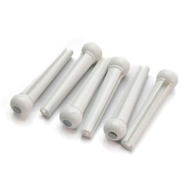 Imagem de Pino Ponte para Violão BPA-WHT-AIT Estilo Folk Branco Perolado com 6 Peças Spirit