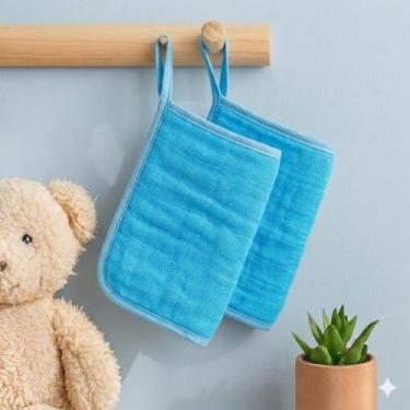 Imagem de Toalha Fraldinha de Boca Bebe Soft 100% Algodão Chupeta Absorvente Pre