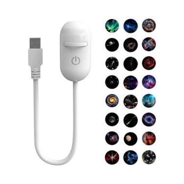 Imagem de Projetor De Estrelas USB Mini Galaxy 2 Em 1 Para Carro E Decoração De 