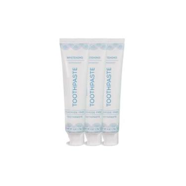 Imagem de Creme dental de menta sem flúor clareadora 3x170 g - Marca Própria