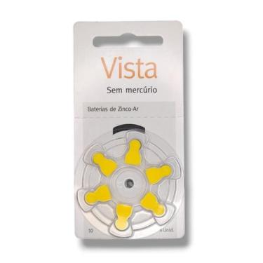 Imagem de 6 Baterias Pilhas P/ Aparelho Auditivo Vista Tamanho 10