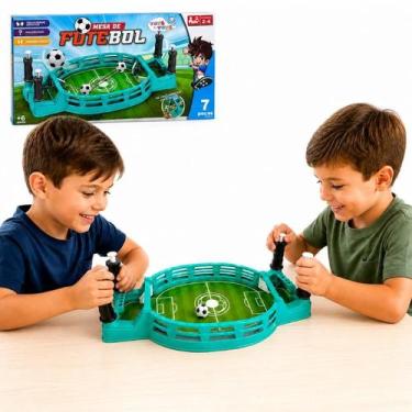 Imagem de Brinquedo Jogo Futebol de Mesa Infantil Mini Campo Pebolim Gol a Gol I