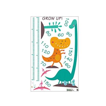 Imagem de WSWJDW Desenhos animados adesivos de parede de medida de altura para quartos de crianças Gráfico de altura Régua Vinil Decalques de parede removíveis Decoração da casa do berçário, 9