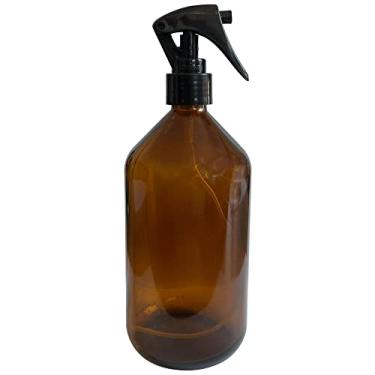 Imagem de Frasco De Vidro Âmbar 500ml Com Borrifador Mini Gatilho HOME SPRAY (05 Peças)