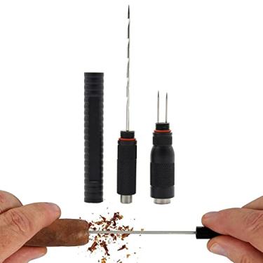 Imagem de Ferramenta multiferramenta para charutos de tamanho duplo 4 em 1 para charutos com ferramenta para realçador de charutos e ponta à prova de ferrugem para presente dourado