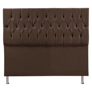 Imagem de Cabeceira Queen 1,60m Suede Marrom