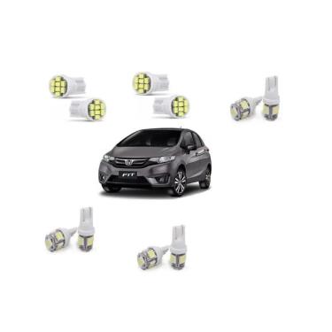 Imagem de Kit Led Honda New Fit 2015 E 2016 Pingo Teto Placa Ré Top