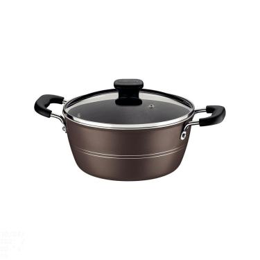 Imagem de Caçarola Tramontina Sicília em Alumínio com Revestimento Interno e Externo em Antiaderente Starflon Excellent Avelã 20 cm 2,4 L Tramontina