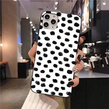 Imagem de Capa de telefone de bolinhas preto e branco para iphone 13 12 11 pro max mini xs max 8 7 plus x se 2020 xr capa, a3, para iphone13mini