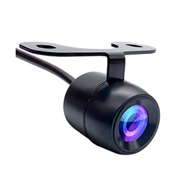 Imagem de Câmera De Ré Colorida Automotiva Parachoque Infravermelho Visão Noturna Borboleta 2x1 LED Estacionamento Baliza Segura Carro Caminhão Van PREMIUM ONYK