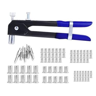 Imagem de Tingpai 86 unidades de inserção de fer menta de inserção de rebitador de porca roscada Rivnut kit de nozesert