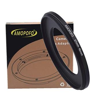 Imagem de Adaptador de anel Step Up de 46 mm a 49 mm para Canon, Nikon, Sony, Fuji, lentes de câmera e UV, ND, filtros de câmera CPL, feito de CNC usinado com acabamento galvanizado preto fosco, 67mm to 46mm step down rings