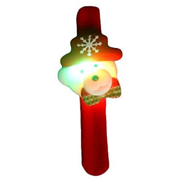 Imagem de Bestgift Pulseiras de Natal para decoração de Natal Urso LED 20 x 25 cm