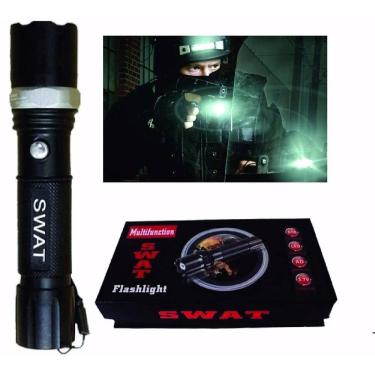 Imagem de Lanterna Tática Militar Swat Police 1,5 Km Bastão Emergencia