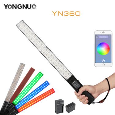 Imagem de Kit Iluminador Led Bastão Yongnuo YN360 RGB + Bateria NP-F960 e Carregador