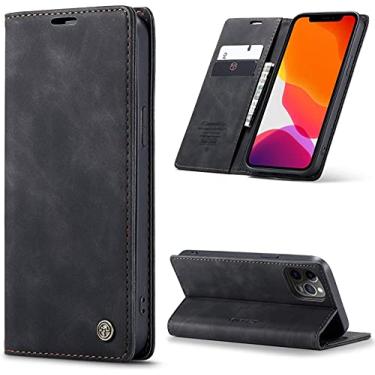 Imagem de Capa Capinha Couro Im� Carteira iPhone 13 Mini, 13, 13 Pro,13 Pro Max - Prote��o Premium (Preta, iPhone 13 Pro)