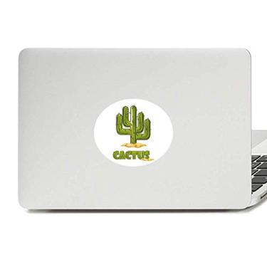 Imagem de Adesivo de notebook com emblema de vinil de planta verde para suculentas de cacto
