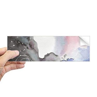 Imagem de DIYthinker Tinta de aquarela abstrata sombreamento retangular adesivo para janela notebook