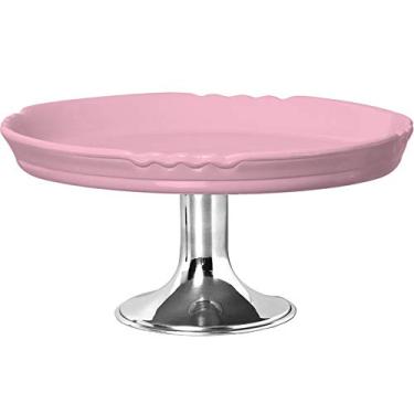 Imagem de Doceira G Com Pé Alumínio Ceramicas Pegorin Rosa Bebe