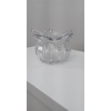 Imagem de Vaso Cachepot de Murano Transparente 18 x 12 cm