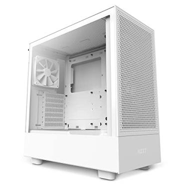 Imagem de GABINETE GAMER SEM FONTE NZXT H5 FLOW RGB BRANCO COM FAN