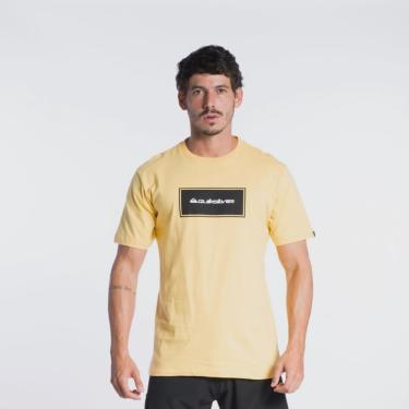 Imagem de Camiseta quiksilver original m/c omni rectangle amarelo