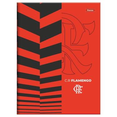 Imagem de Caderno Brochura Flamengo - Brasão Minimalista - 80 Folhas - Foroni