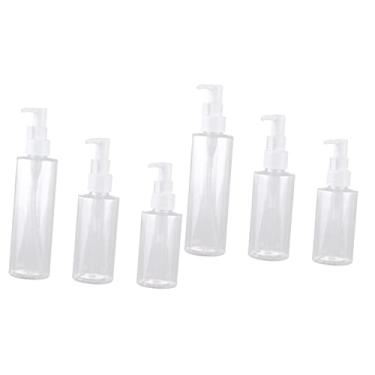Imagem de 9 pçs dispensadores de loção shampoo bomba dispensadores bomba-garrafas dispensador de líquido garrafa de bomba cosmética y11524 (Color : Transparentx2pcs, Size : 8.5X4.5cmx2pcs)