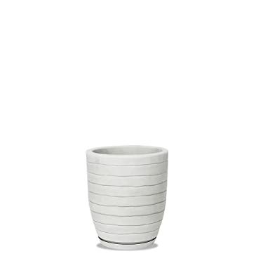 Imagem de Vasart Relevo Vaso de Flores, Antique Branco, 30x40cm