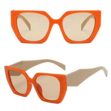 Imagem de Moda óculos de sol quadrados feminino luxo grande preto óculos de sol feminino espelho máscaras senhoras, c2, um tamanho