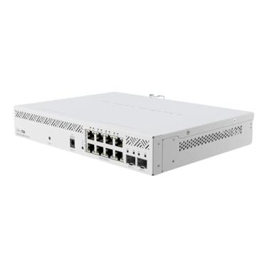 Imagem de Mikrotik Switch 8 Portas Gerenciável PoE - 8x Gigabit, 2x SFP+ 10Gbit - Branco