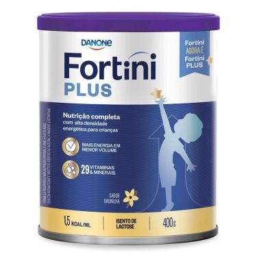 Imagem de Fórmula Infantil Fortini Plus Danone Sem Lactose Baunilha 3 A 10 Anos 400G