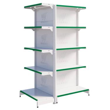 Imagem de Gôndola Fit Centro 1 Ponta E 1 Inicial 2,02m Expositro De Mercado Amapá