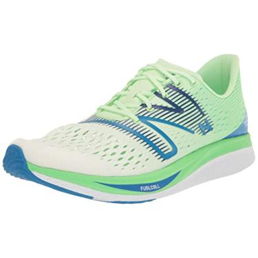 Imagem de New Balance FuelCell Supercomp Pacer V1 Tênis de corrida masculino, Branco/mola vibrante, 39