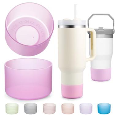 Imagem de Bota de silicone para Stanley Cup 567.0-1,134.0 g, capa inferior para Stanley 567.0 g 850.5 g IceFlow, protetor para Hydroflask 340.2-680.4 g manga de garrafa de água para Stanley Cup Boot Acessórios