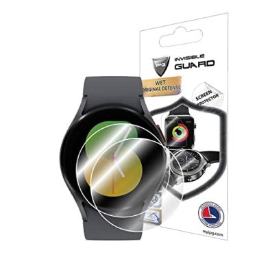 Imagem de IPG Protetor de tela para relógio Samsung Galaxy Watch 5 de 40 mm (2 unidades) Película transparente ultra HD invisível antiarranhões - suave/autorreparação/sem bolhas - para Watch 5 de 40 mm