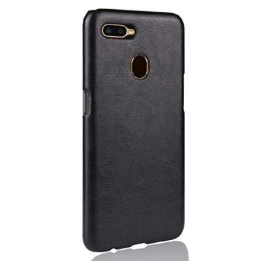 Imagem de Capa para Oppo A5S, capa para celular Rugged Shield 360° Proteja seu telefone Capa de couro granulado para Oppo A5S