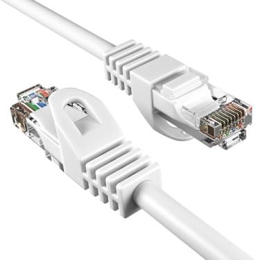 Imagem de Cables Direct Online Cabo de rede Ethernet Cat5e de 3 m, fio de Internet de 350 MHz, compatível com PC, laptop, modem, roteador, TVs, cabo de impressora, consoles para casa e escritório, branco