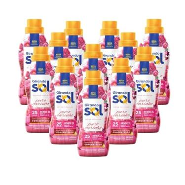 Imagem de Caixa de Amaciante (Coco e baunilha, doce sonhos, Hipoalergênico etc..) 12 Unidades de 500 ml cada - Girando Sol (Puro Carinho)