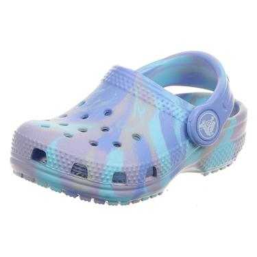 Imagem de Sandália crocs classic marbled clog juvenil moon jelly/multi - 33