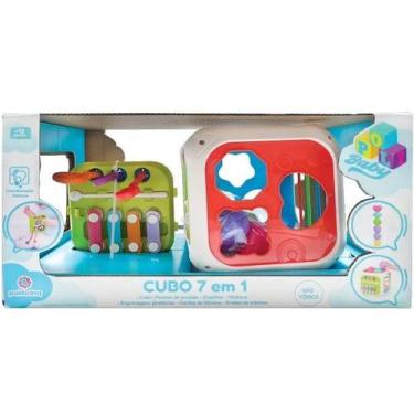 Imagem de Brinquedo Educativo para Bebe Cubo 7 em 1 BABY Polibrinq