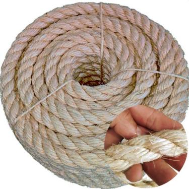 Imagem de Corda de Sisal 20mm 5 metros artesanato e amarrações em geral - Sisalâ