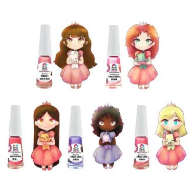 Imagem de Kit C/5 Esmaltes Infantil A Base De Água Amusant Princesas