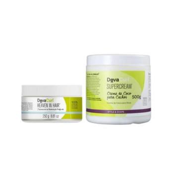 Imagem de Kit Deva Curl Heaven in Hair Máscara 250g + SUPERCREAM Creme Modelador