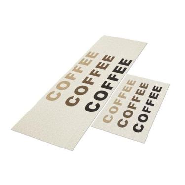 Imagem de Jogo de Cozinha Coffee Plus 2Pçs 40x120+40x60cm - Style Brazil
